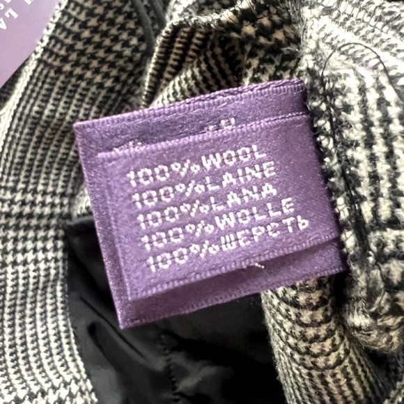 Ralph Lauren Purple Label 100% Wool Plaid pant. Size 2. - Picture 12 of 12